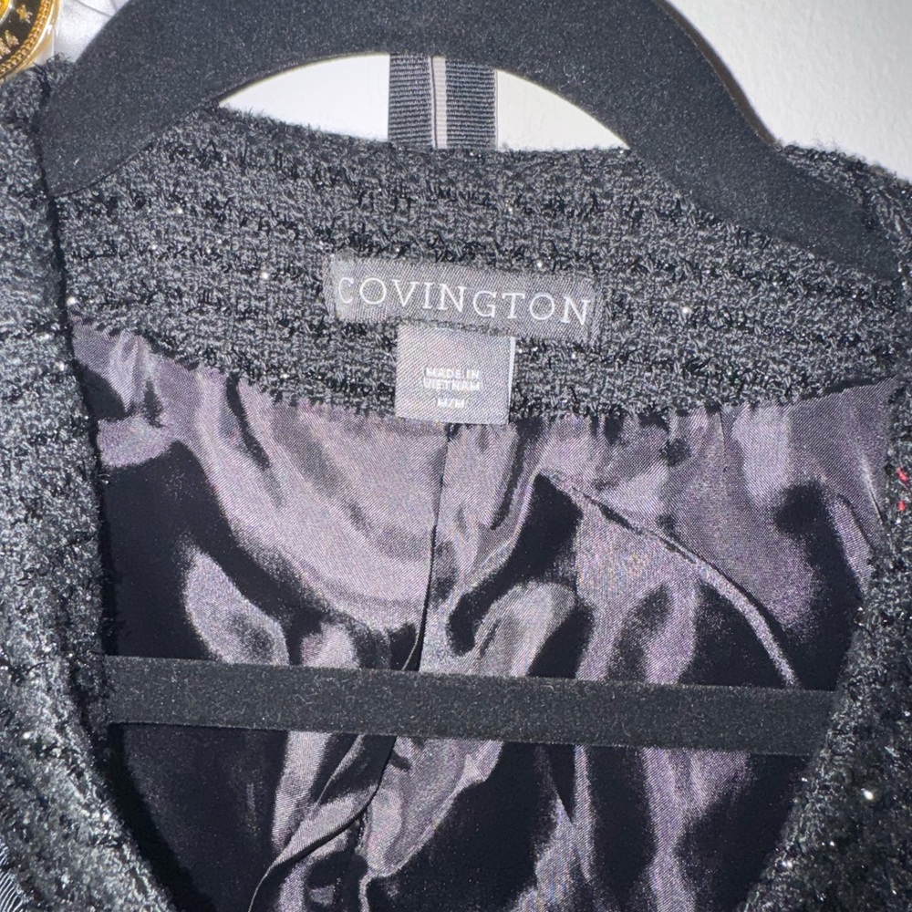Covington Black Blazer Structured Professional Ja… - image 4